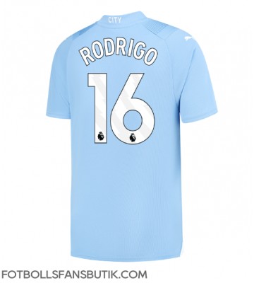 Manchester City Rodri Hernandez #16 Replika Hemmatröja 2023-24 Kortärmad